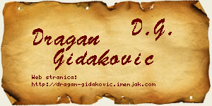 Dragan Gidaković vizit kartica